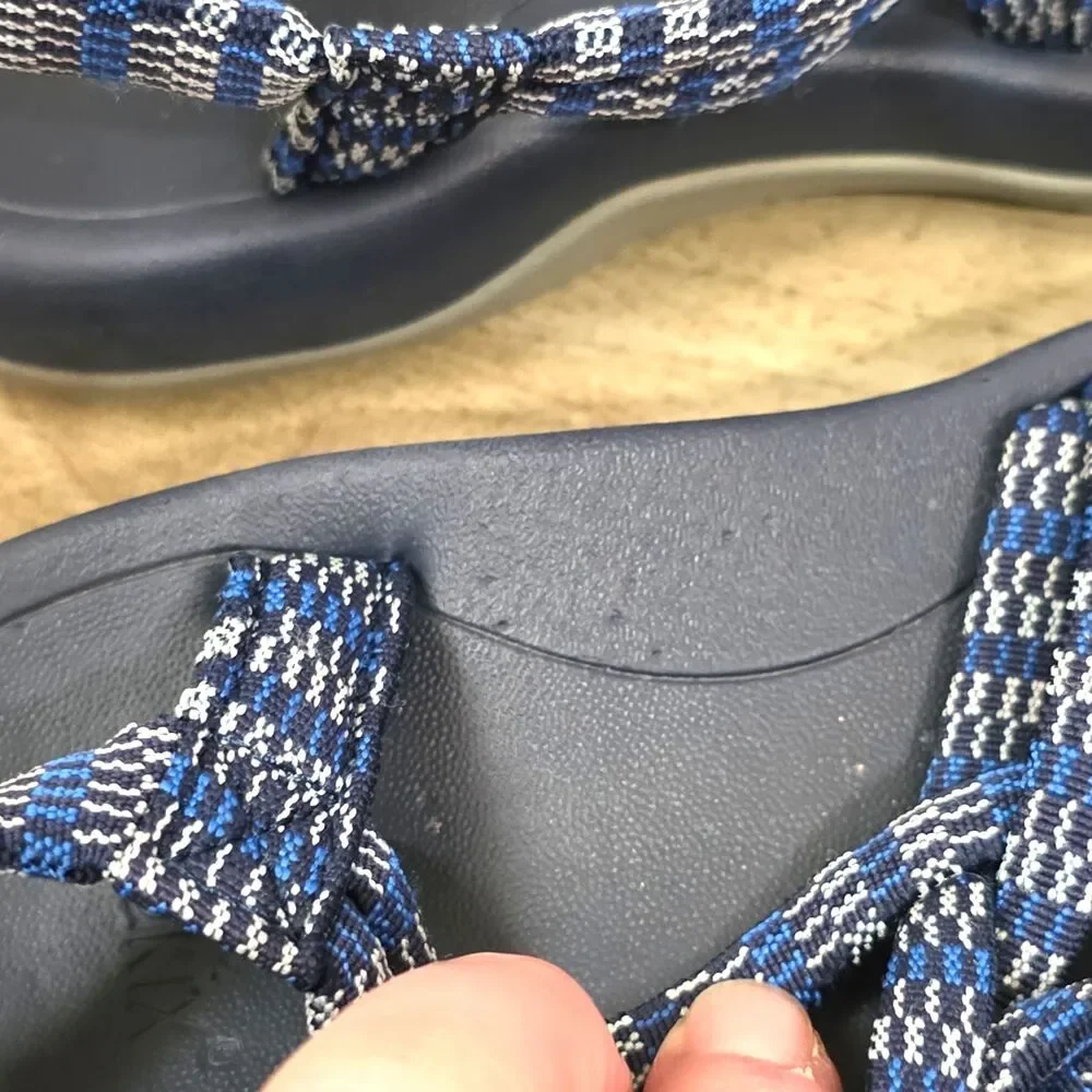 Viakix Siena Women's Hiking Walking Sport Strappy Sandals Blue Gray Size 6